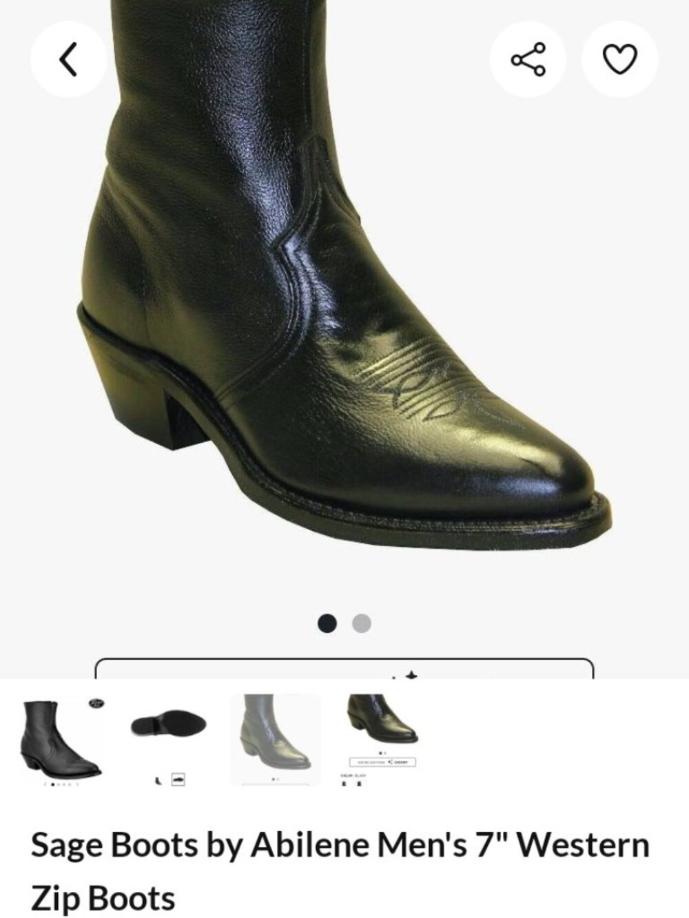 sage boots Men 9 1/2